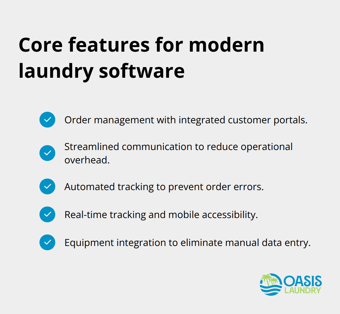 Checklist of essential features for laundry pickup and delivery software